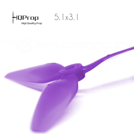 HQProp DP 5.1x4.1x3 Durable PC Propeller - Purpur