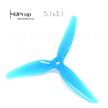 HQProp DP 5.1x4.1x3 Durable PC Propeller - Light Blue