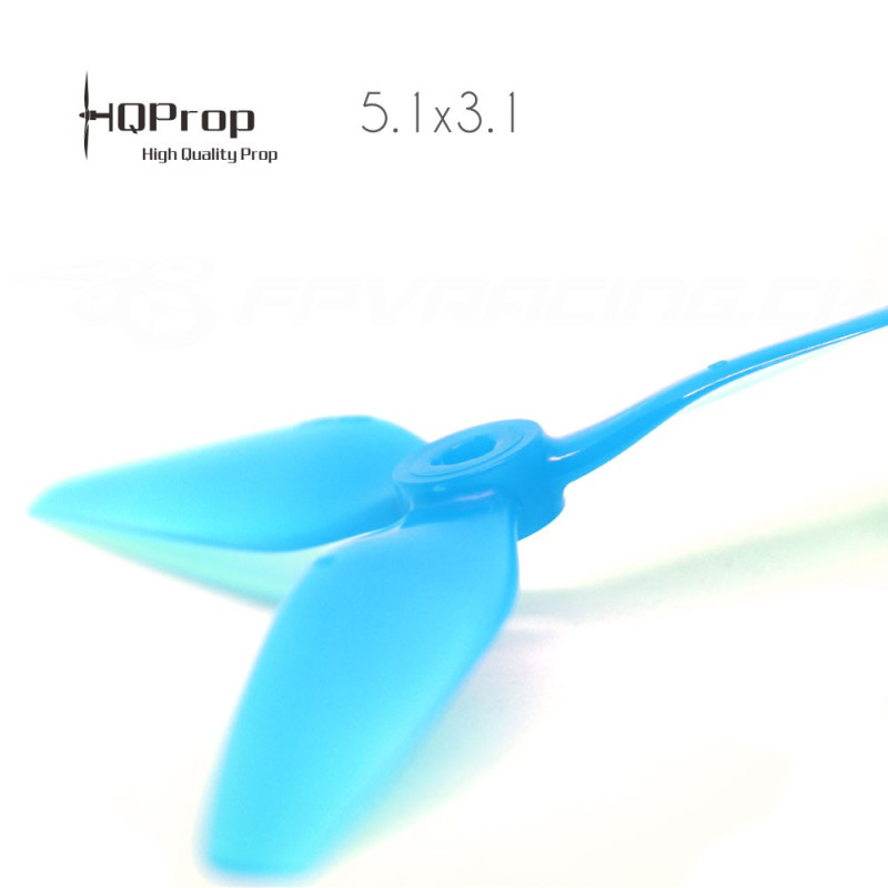 HQProp DP 5.1x4.1x3 Durable PC Propeller - Light Blue
