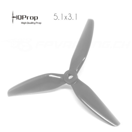 HQProp DP 5.1x4.1x3 Durable PC Propeller - Grey