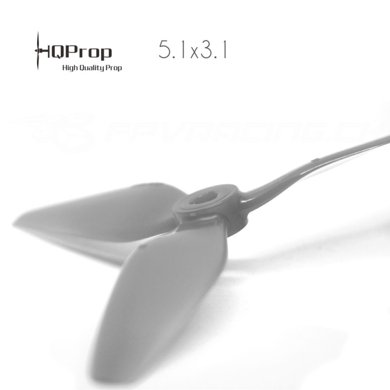 HQProp DP 5.1x4.1x3 Durable PC Propeller - Grey
