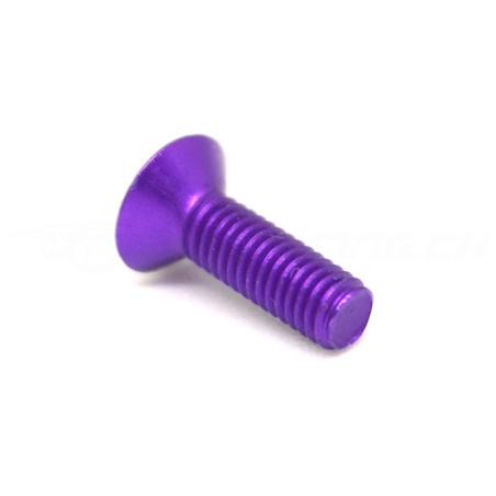 M3x10mm Flat Head Aluminium Screw 7075-T6 (10 pcs)
