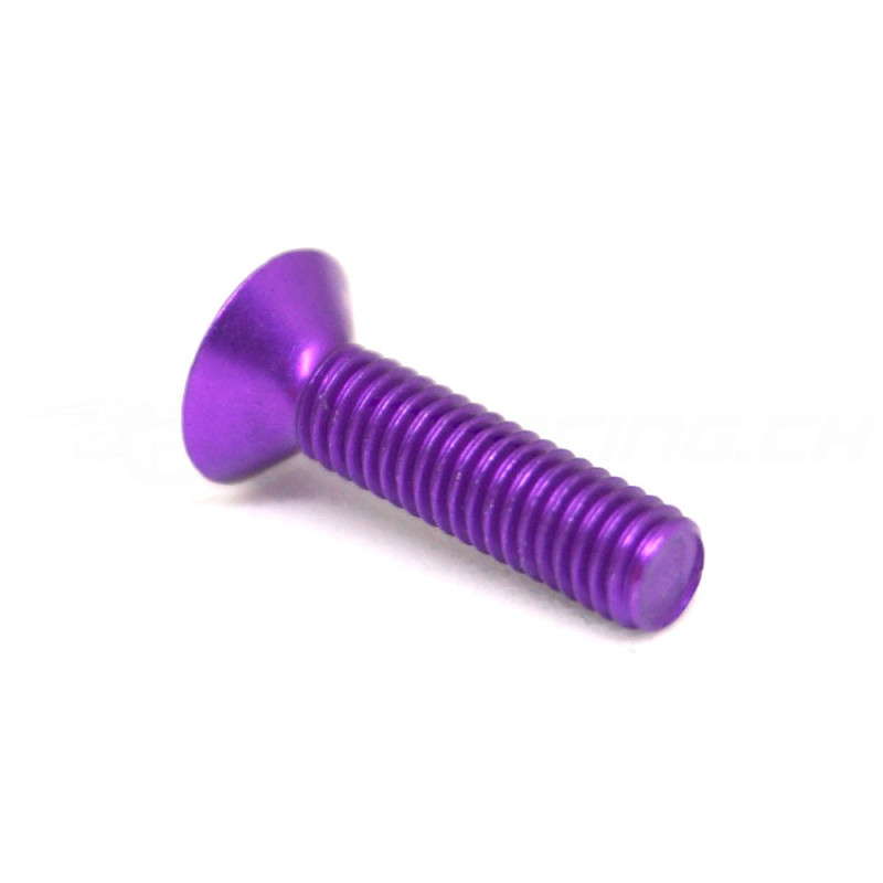 M3x12mm Flat Head Aluminium Screw 7075-T6 (10 pcs)