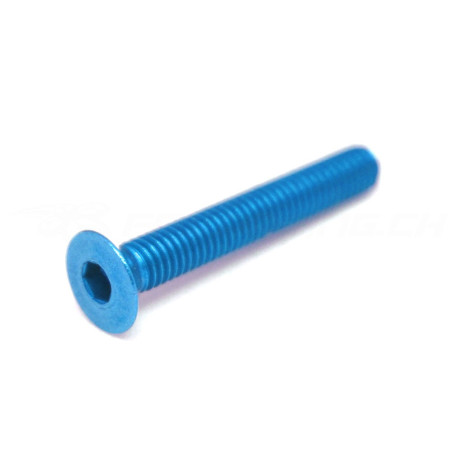 M3x20mm Flat Head Aluminium Screw 7075-T6 (10 pcs)